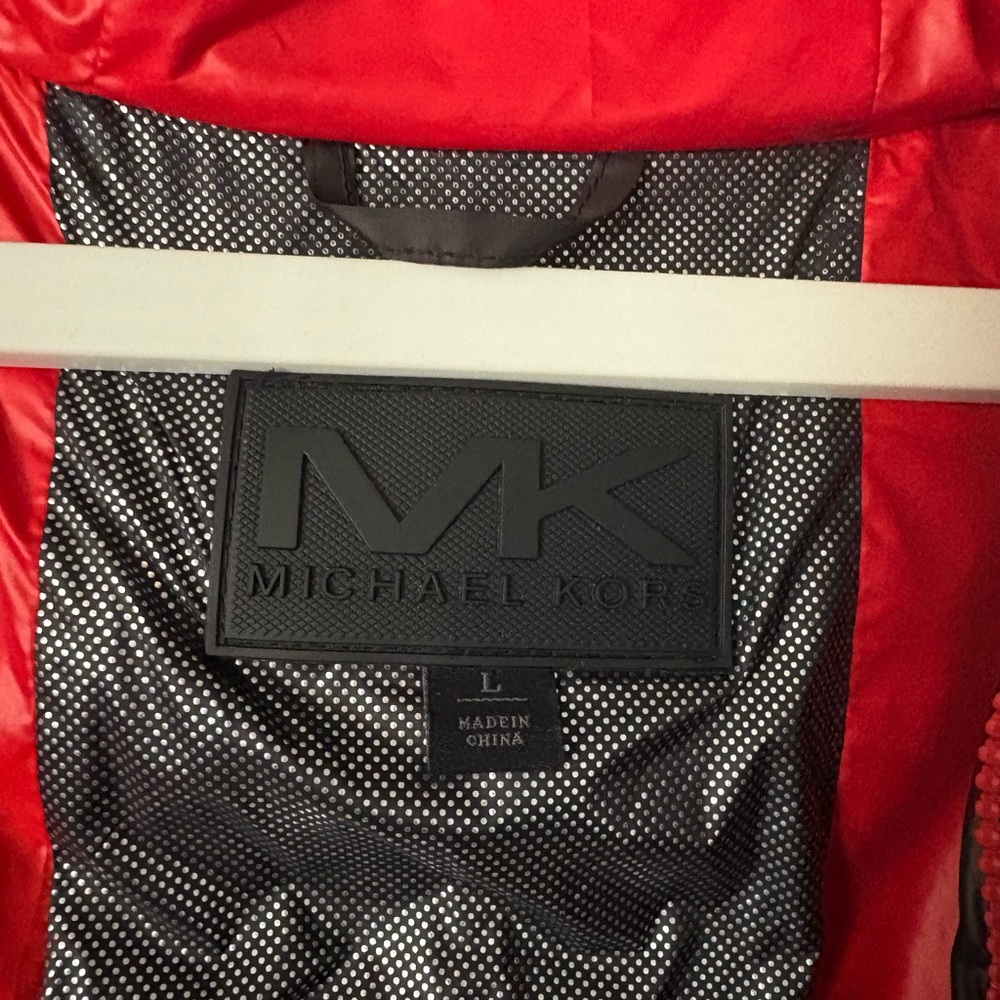 Michael Kors Black and Red Puffer Jacket Unisex - Picture 8 of 9